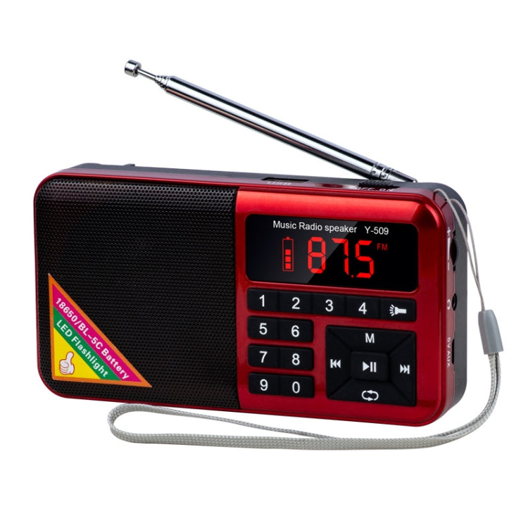 Bluetooth Card Radio Lettore FM digitale, specifiche: Y-509FM (senza pannello solare), Red, Gold, Blue, Black Bluetooth Card Radio Lettore FM digitale, specifiche: Y-509FM (senza pannello solare), Red, Gold, Blue, Black